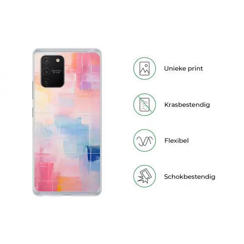 Aquarel - Pastel - Abstract - Kunst Telefoonhoesje Samsung Galaxy S10 Lite klein -specsS10Lite