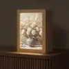 Bloemen - Vaas - Stilleven - Beige Light Box met kabel (Tafellamp) klein -z3d_website