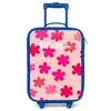 Roze bloemen Kinderkoffer - Blauw klein -zz3dotto