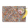 Blauw - Waterverf - Chaos Placemat vinyl groot 368 -zzzproduct_Kitchenyeah-website
