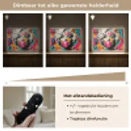 Vrouw - Kauwgom - Graffiti - Neonkleuren Light Box met batterij (Wandlamp) middel -USP_dimbaarNL