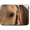 Paard - Oog - Bruin laptophoes neopreen klein -zkaufland3dotto