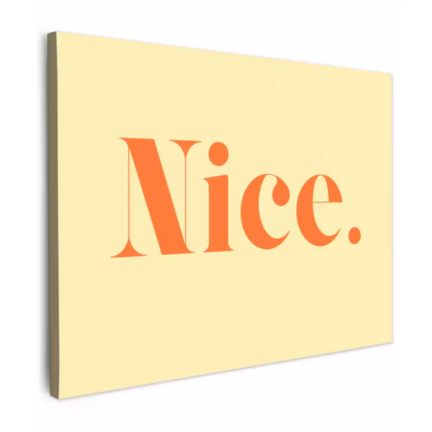 Canvas schilderij - Nice - Oranje - Geel - Minimalistisch