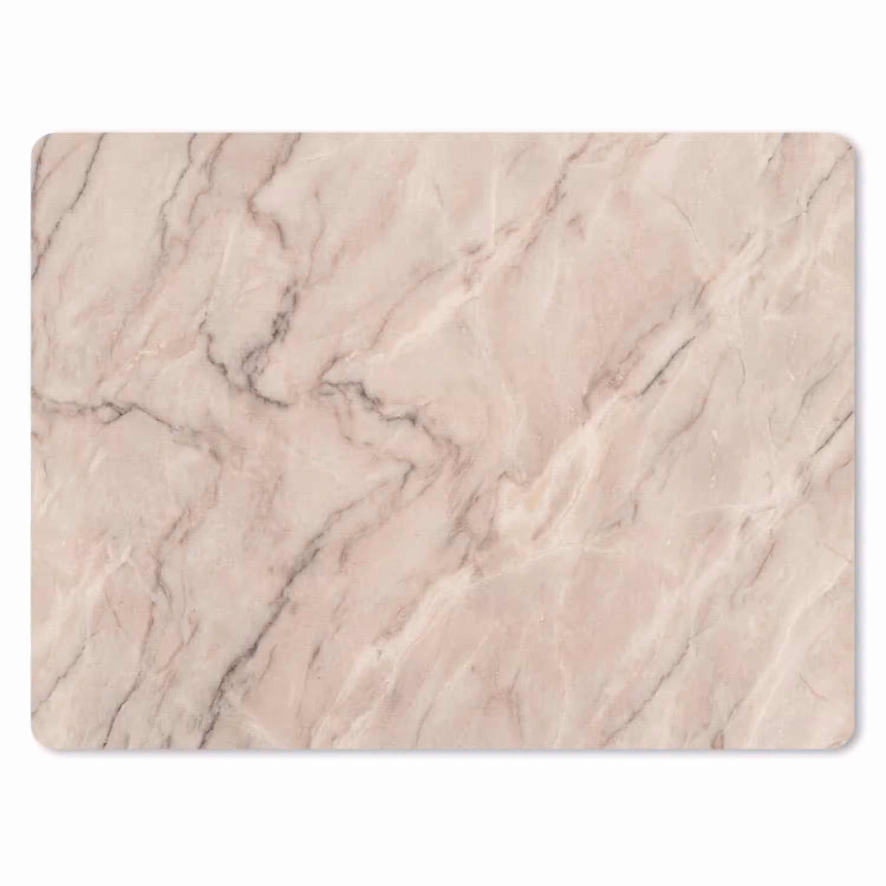 Marmer - Patroon - Abstract - Modern - Beige muismat rubber klein -3d