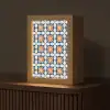 Traditioneel - Tegel - Oranje Light Box met kabel (Tafellamp) klein 925 -z3d_website