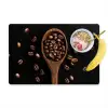 Hout - Zwart - Koffiebonen Placemat vinyl groot -zzzproduct_Kitchenyeah-website
