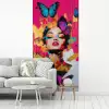 Vrouw - Abstract - Kleurrijk fotobehang vinyl groot -woonkamer