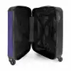 Lederen look paars NBS - Handbagage koffer - Kinderen Unisex middel -binnenkant