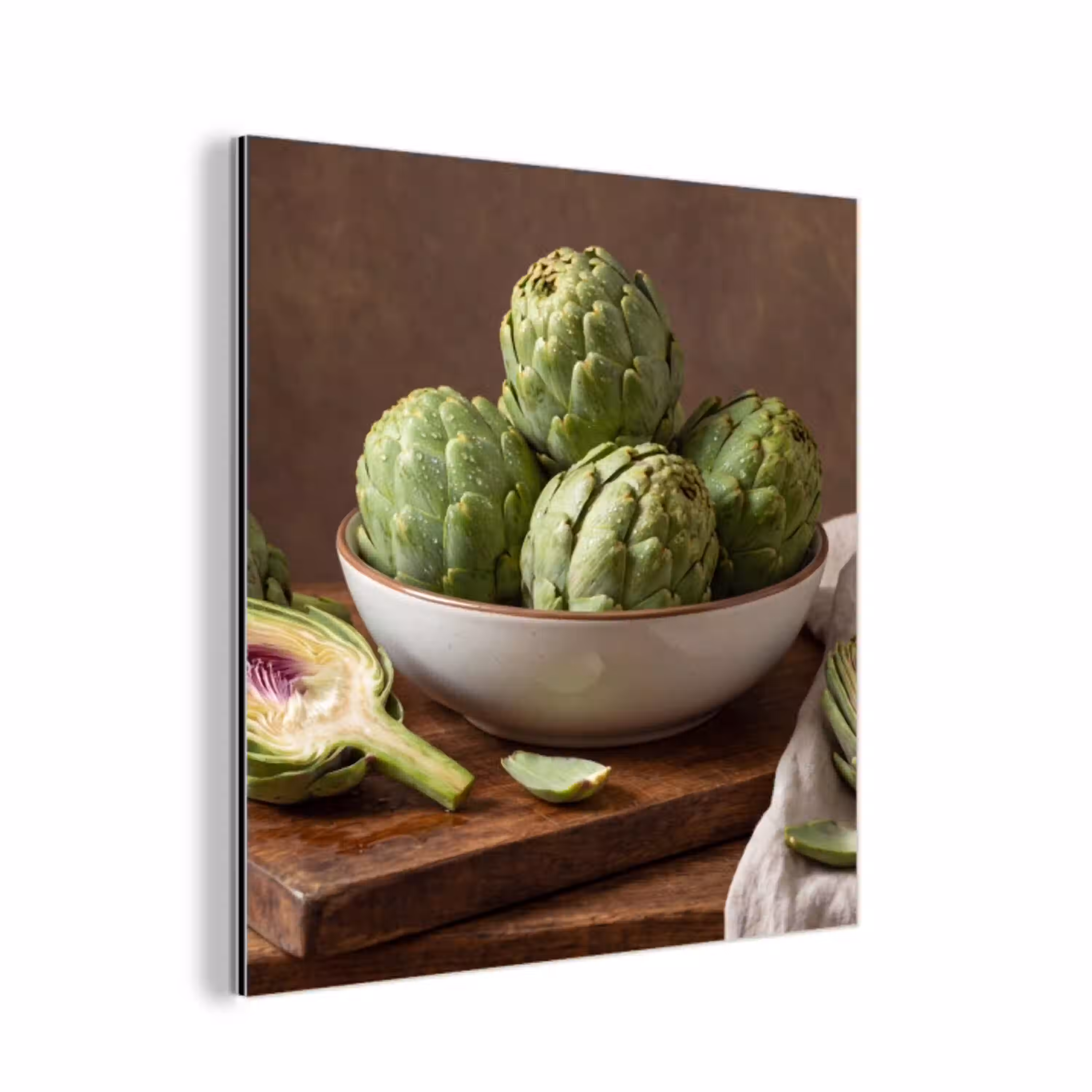 Groenten - Artisjok - Keuken aluminium wit klein -3d