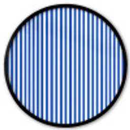 Klassiek - Strepen - Blauw Fotolijst rond zonder passe partout klein 856 -3d