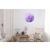 Paars - Dahlia - Dromerig Wandcirkel aluminium klein -woonkamer