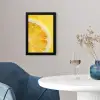 Citroen - Geel - Zonnig fotolijst zwart zonder passe partout klein -sfeer4