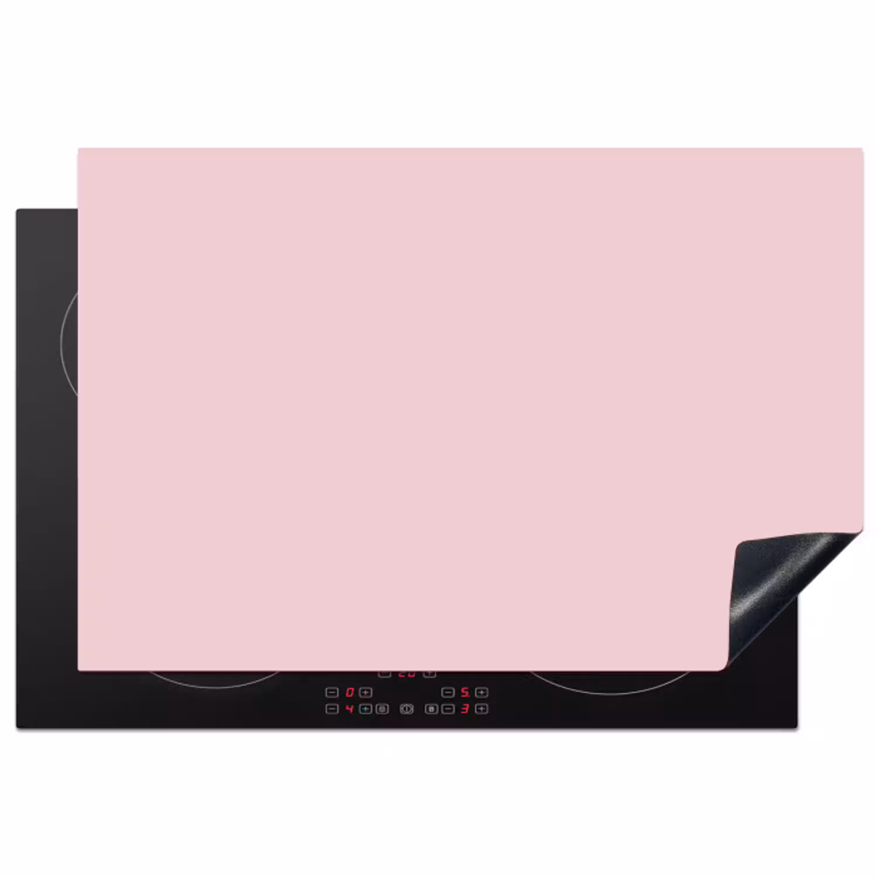 Blush - Pink - Roze Inductie beschermer vinyl 3mm klein 276 -3d