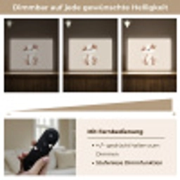 Hond - Gevlekt - Bruin Light Box met batterij (Wandlamp kind) middel -USP_dimbaarDE