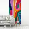 Abstract - Kleurrijk - Golven - Lijnen fotobehang vinyl groot -woonkamer