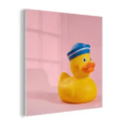 Matroos - Eend - Roze plexiglas 5mm klein -z3d