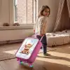 Schommelend Schotse hooglander kalf van waterverf Kinderkoffer - Roze klein -sfeer1