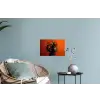 Vrouw - Chilipepers - Pepers - Bloemen Muursticker klein -plant