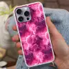 Roze - Onweer - Wolken Hoesje iPhone 16 Pro Max met koord klein 804 -sfeer3