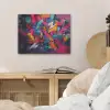 Abstract - Explosie - Neonkleuren PET vilt klein -sfeer3