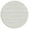 Blauw - Strepen - Beige Wandcirkel plexiglas klein 852 -3d