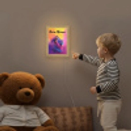 Leeuw - Verf- Kleuren - Dier Light Box met kabel (Kinderlampje) klein -sfeer4a_kind
