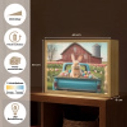 Konijn - Boerderij - Eieren Light Box met batterij (Wandlamp) middel -USP_websiteoverzichtDE