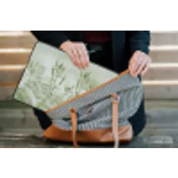 Grassen - Minimalistisch - Groen laptophoes neopreen klein -tas