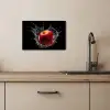 Appel - Rood - Water - Zwart - Fruit KitchenYeah - Keuken - Canvas klein -sfeer2