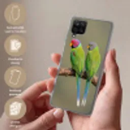 Papagaai - Tak - Natuur - Kleurrijk Telefoonhoesje Samsung Galaxy A12 klein -sfeer3_NL