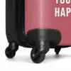 Quotes - Do what makes you happy bessenrood NBS - Handbagage koffer - Kinderen Unisex middel -wiel