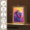Leeuw - Verf- Kleuren - Dier Light Box met kabel klein -USP_NL