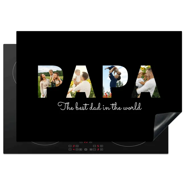 Inductie beschermer - Papa met foto's