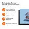 Glitters - Hamburger - Blauw Inductie beschermer vinyl 3mm klein -zzzzzzz-td-ups