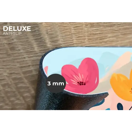 Illustratie - Bloemen - Kleurrijk Placemat vinyl groot -closeup
