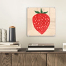 Aardbei - Rood - Modern - Boho plexiglas 5mm klein -sfeer1