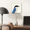 Illustratie - Blauw - Vogel aluminium wit klein -sfeer5