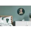 Klassiek - Sierlijk - Roze Wandcirkel aluminium klein -slaapkamer