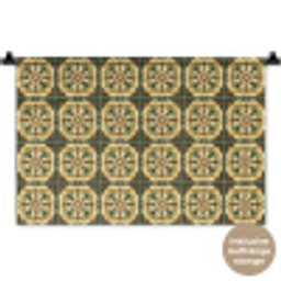Ornament - Patroon - Groen Wandkleed katoen klein 269 -t3d_DE