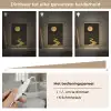 Rivier - Goud - Maan - Vogels Light Box met kabel (Tafellamp) klein -USP_dimbaarNL