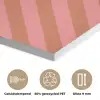 Simmer - Hartjes - Strepen - Roze PET vilt klein -closeup_NL