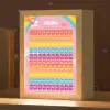 Getallen - Leren tellen voor kinderen - Getallenlijn - Cijfers - Roze - Eenhoorn Light Box met kabel klein -zzz_3d_website