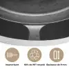 Pan - Vis - Zwart - Wit Akoestische PET Vilt - Rond klein -closeup_FR
