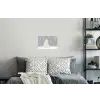 Ijsbeer - Sneeuw - Sterren - Blauw Muursticker klein -slaapkamer