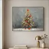 Kerstboom - Cadeaus - Rood - Goud Textielframe zwart klein -sfeer2