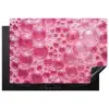 Roze - Schuim - Bubbels Inductie beschermer vinyl 3mm klein -3d