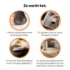 Illustratie - Zon - Pastelkleuren Inductie beschermer vinyl 3mm klein -zzzzzzz-td-werking