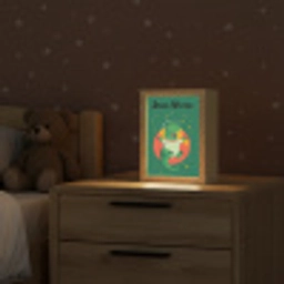 Dino - Groen - Planeet Light Box met kabel (Kinderlampje) klein -sfeer1_kind