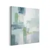 Verf - Moderne kunst - Abstract - Grijs aluminium wit klein -3d