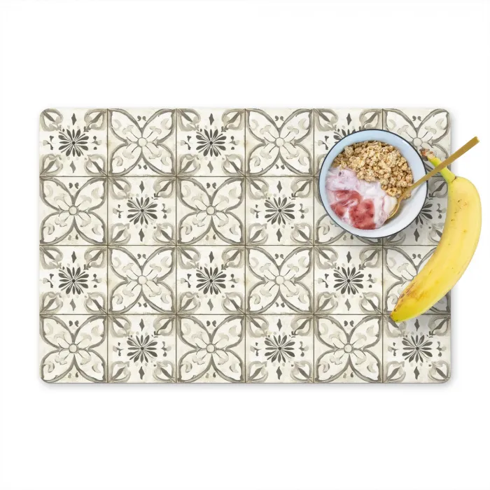 Antiek - Tegel - Beige Placemat vinyl groot 368 -zzzproduct_Kitchenyeah-website